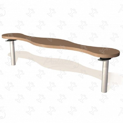 Balance sti J14 legepladser klatre & balanceredskaber banen gymludic® & balancemoduler billede 3d