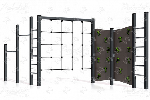 J1605-M legepladser klatre & balanceredskaber klatrekonstruktioner billede 3d