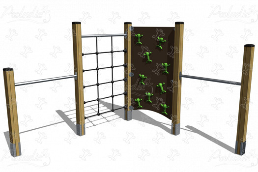 J1662 legepladser klatre & balanceredskaber klatrekonstruktioner billede 3d