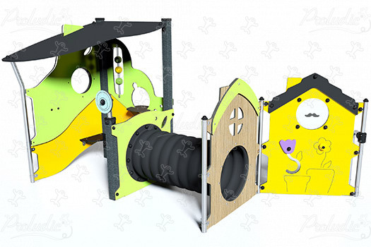 Nissernes by J233 legepladser traditionelle redskaber legehuse billede 3d