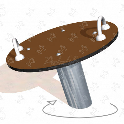 Rodeo Disc J2593 legepladser bevægende redskaber karruseller / rotationslegeredskaber billede 3d