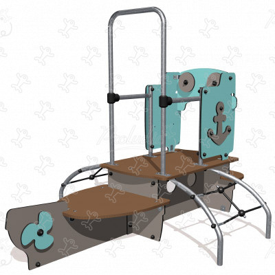 Lille båd J2615 legepladser tematiserede redskaber aquatica billede 3d