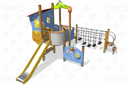 J3355 legepladser multifunktionsredskaber / multifunktionsaktiviteter billede 3d