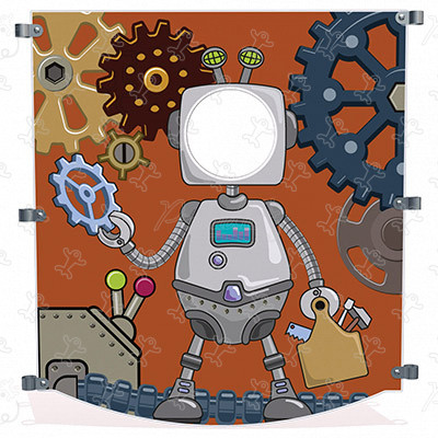 Robot Panel J3416 legepladser lærings & sansestimulerende redskaber sjove paneler samt lyd- og musiklege billede 3d