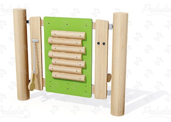 Legepanel J3440® legepladser bæredygtig naturtræ serie lærings & sansestimulerende redskaber billede 3d