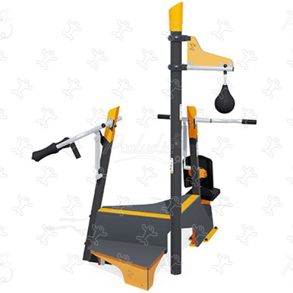 Kompakt træningsstation J37110® sport og fitness acti’fun acti’fit billede 3d