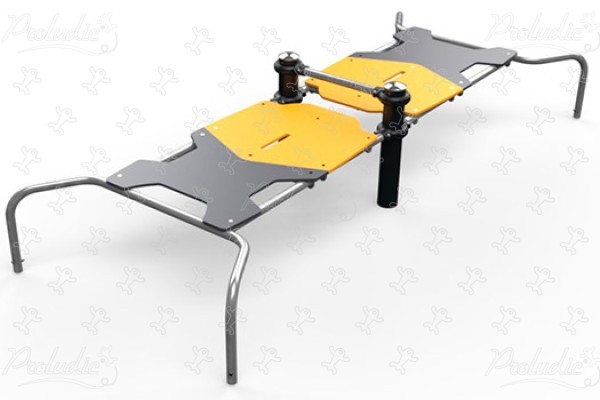 Dobbeltplade til mavebøjning/push-ups J37208® sport og fitness acti’fun acti’fit billede 3d