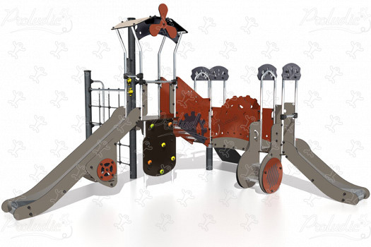 J38303 legepladser tematiserede redskaber metropol billede 3d