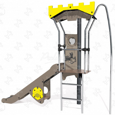 Tårn J38400 legepladser tematiserede redskaber middelalder billede 3d