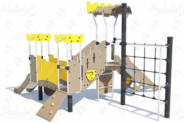 Slot J38403 legepladser tematiserede redskaber middelalder billede 3d