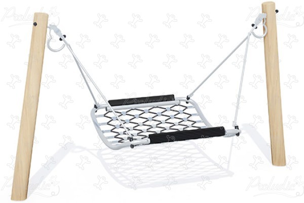 J448® legepladser bæredygtig naturtræ serie gynger billede 3d