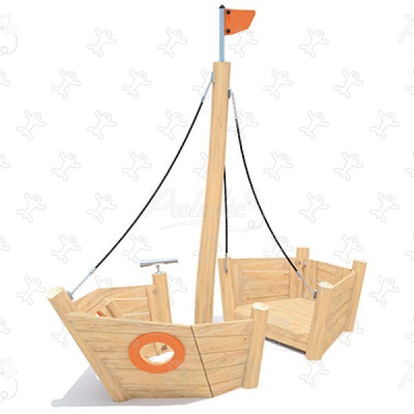 Sloop J49101® legepladser bæredygtig naturtræ serie aquatica billede 3d