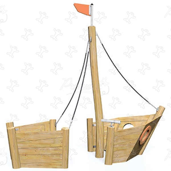 Sloop J49101® legepladser bæredygtig naturtræ serie aquatica billede 3d