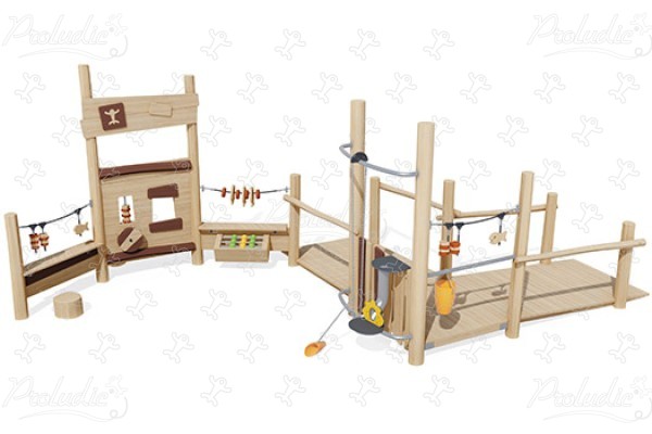 Market J49147® legepladser bæredygtig naturtræ serie lærings & sansestimulerende redskaber billede 3d