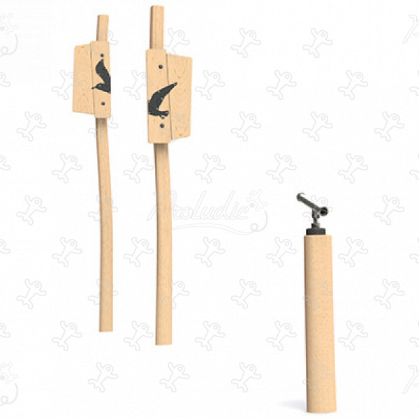 Seagull J4955® legepladser bæredygtig naturtræ serie lærings & sansestimulerende redskaber billede 3d