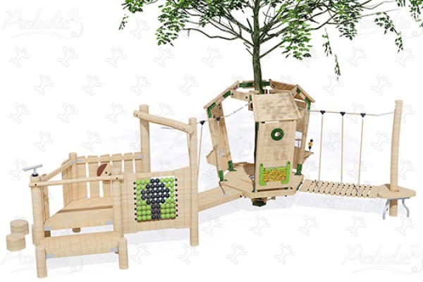 J49902® legepladser bæredygtig naturtræ serie arborea play® billede 3d