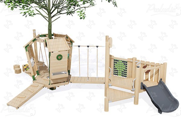 J49903® legepladser bæredygtig naturtræ serie arborea play® billede 3d