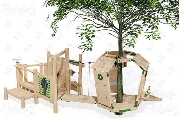 J49905® legepladser bæredygtig naturtræ serie arborea play® billede 3d