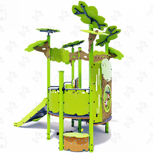 Ka'Yop Inkluderende J56004® legepladser multifunktionsredskaber / multifunktionsaktiviteter kanopé billede 3d