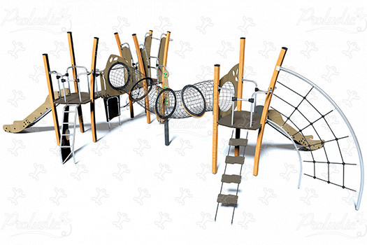 J5611-C® legepladser multifunktionsredskaber / multifunktionsaktiviteter kanopé billede 3d