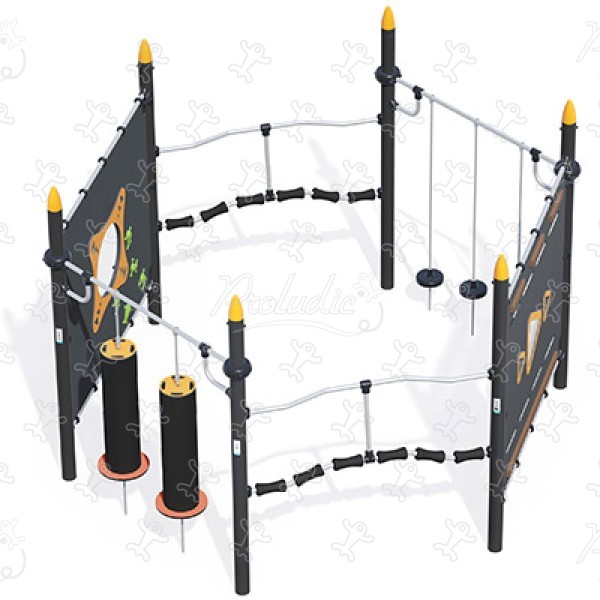 Hexagon Ninja Trail - Small J5926® legepladser acti’fun acti’ninja billede 3d