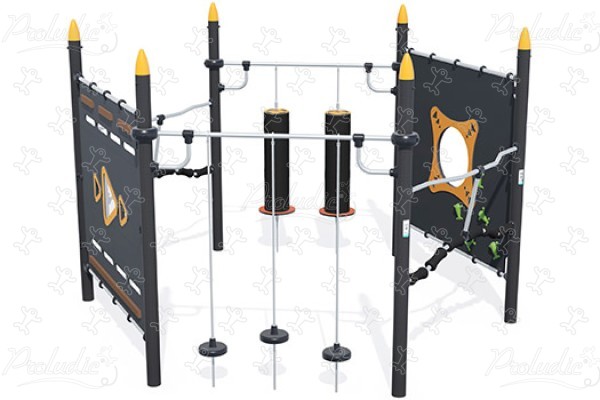 Hexagon Ninja Trail - Small J5926® legepladser acti’fun acti’ninja billede 3d