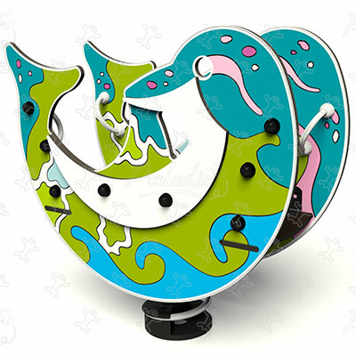 Lille Delfin J822-GA legepladser grafic games til legeområder, der er tilpasset kunden amazon-finish billede 3d