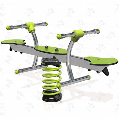 Duo J827 legepladser bevægende redskaber fjedrende redskaber billede 3d