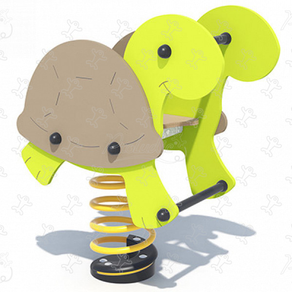 Skildpadden Benjamin J870® legepladser bevægende redskaber fjedrende redskaber billede 3d