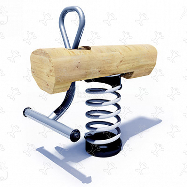 Træstamme J880 legepladser bæredygtig naturtræ serie fjedrende redskaber billede 3d