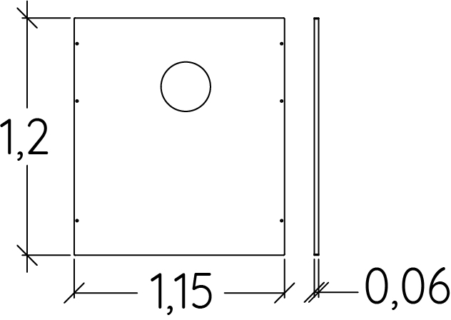 Robot Panel J3416 legepladser lærings & sansestimulerende redskaber sjove paneler samt lyd- og musiklege billede set fra siden