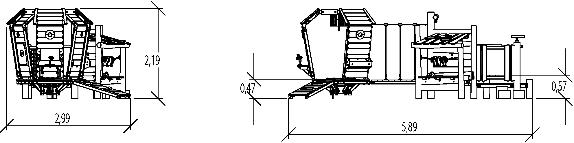 J49905® legepladser bæredygtig naturtræ serie arborea play® billede set fra siden