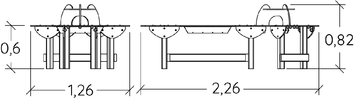 Have Workshop J5300 legepladser lærings & sansestimulerende redskaber vandleg billede set fra siden