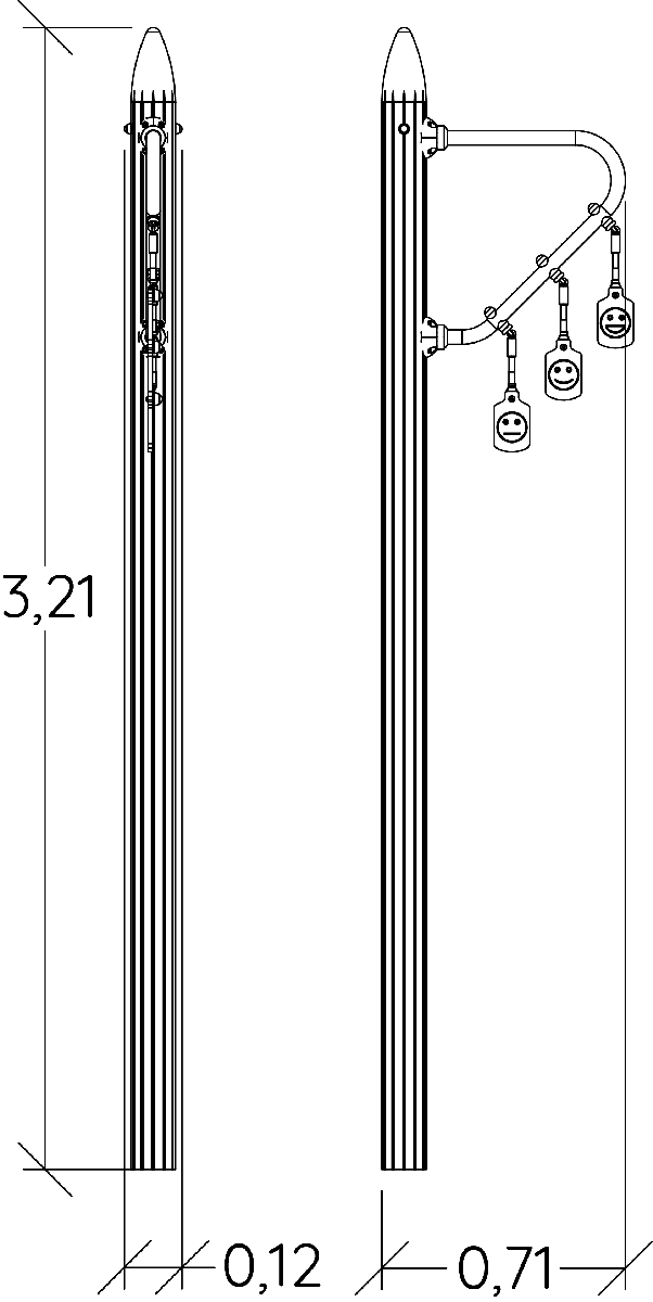 Udløsermåler J5907® legepladser acti’fun acti’ninja billede set fra siden