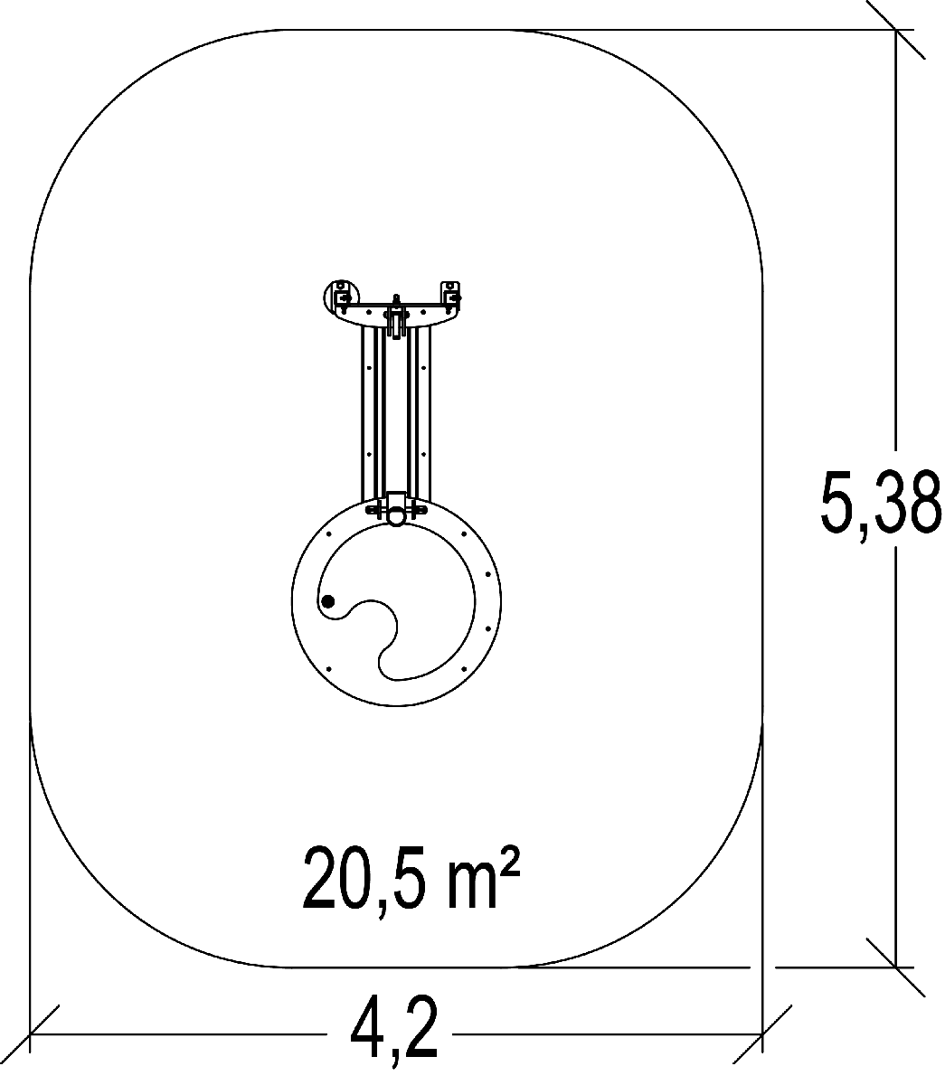 Vandfald J1715 legepladser lærings & sansestimulerende redskaber vandleg billede set ovenfra