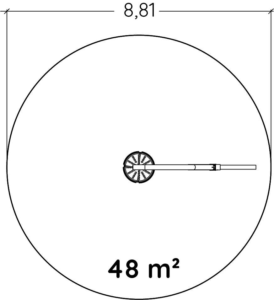 Pendulgynge J444® legepladser traditionelle redskaber gynger billede set ovenfra