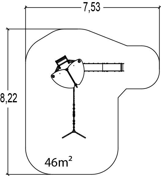 J45203 legepladser multifunktionsredskaber / multifunktionsaktiviteter biibox billede set ovenfra