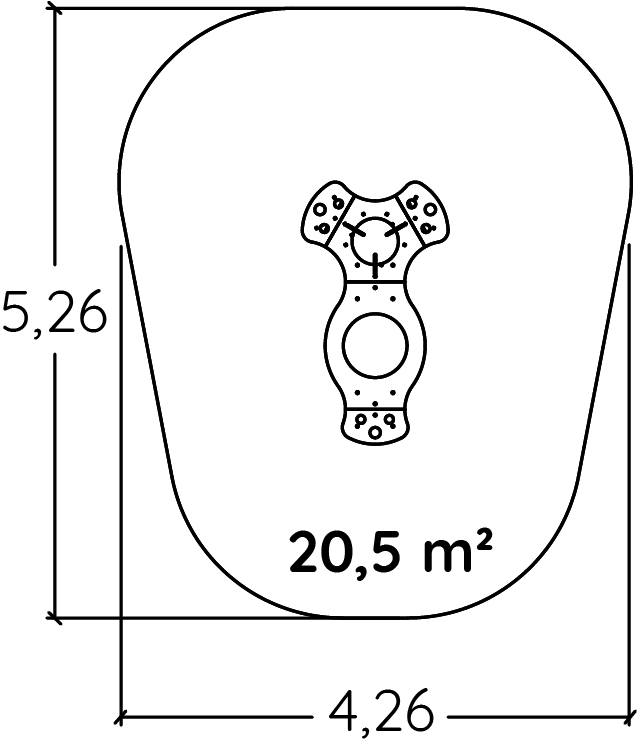 Have Workshop J5300 legepladser lærings & sansestimulerende redskaber vandleg billede set ovenfra