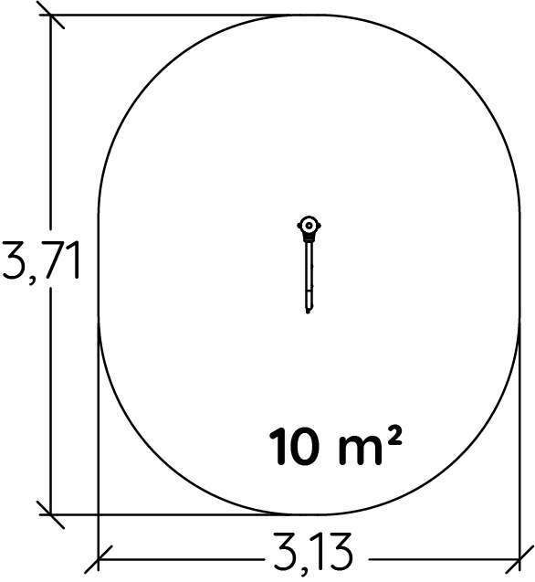 Udløsermåler J5907® legepladser acti’fun acti’ninja billede set ovenfra