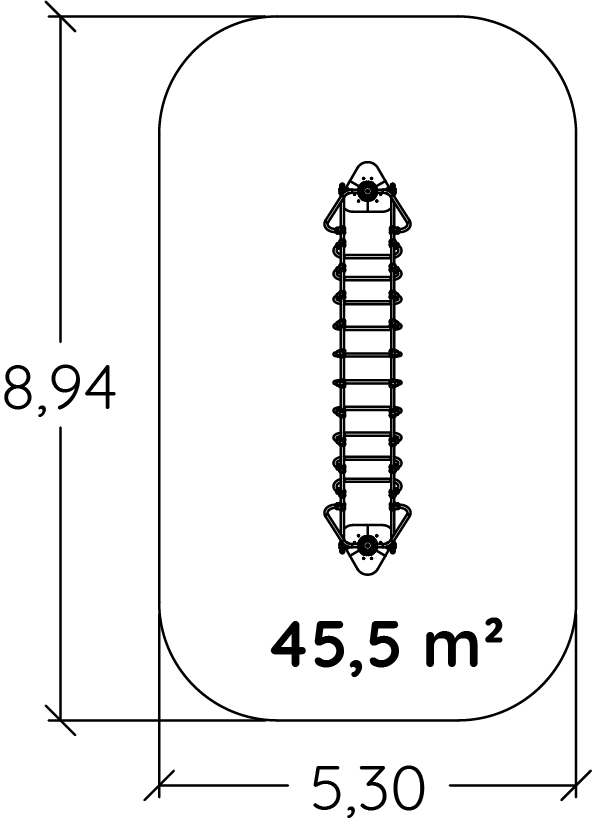 Armgang J5908® legepladser acti’fun acti’ninja billede set ovenfra