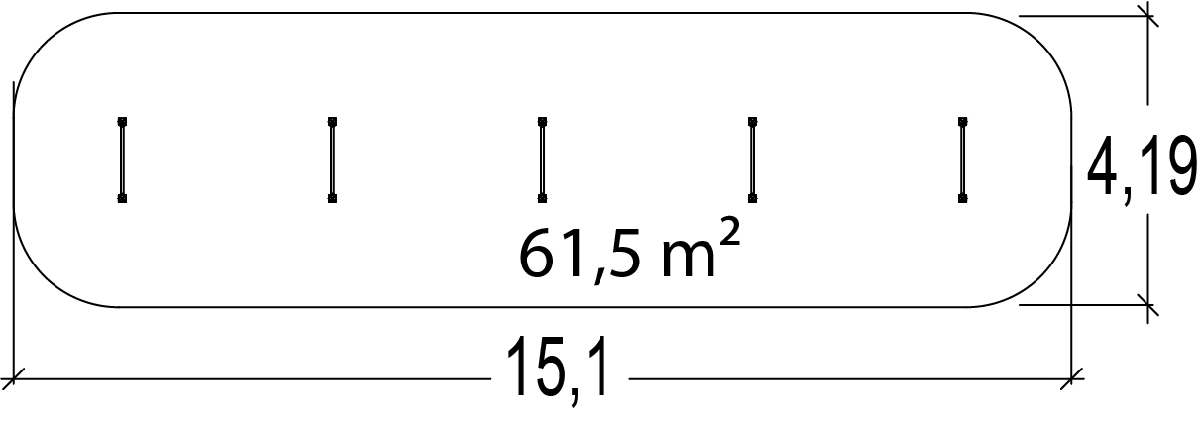 Hække Senior JPS12-S-M sport og fitness acti’fun acti’ninja billede set ovenfra