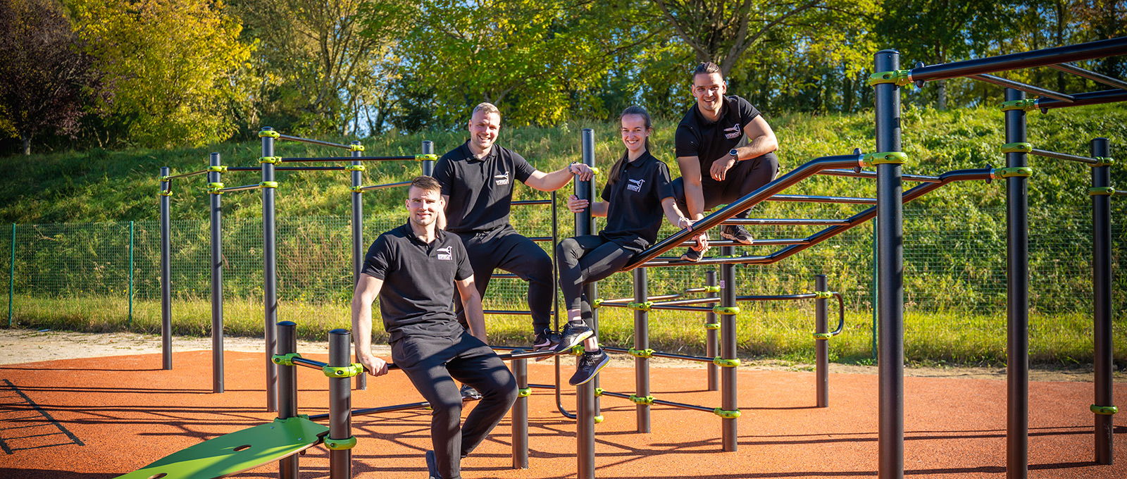Udendørs Street Workout-udstyr i partnerskab